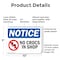 Signmission No Crocs In Shop, 10 in W x Rectangle, Plastic OS-2PACK-NS-P-710-L-14473 - alternate 6